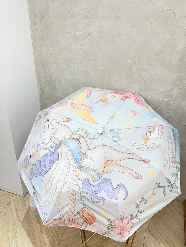 可愛童趣風自動傘