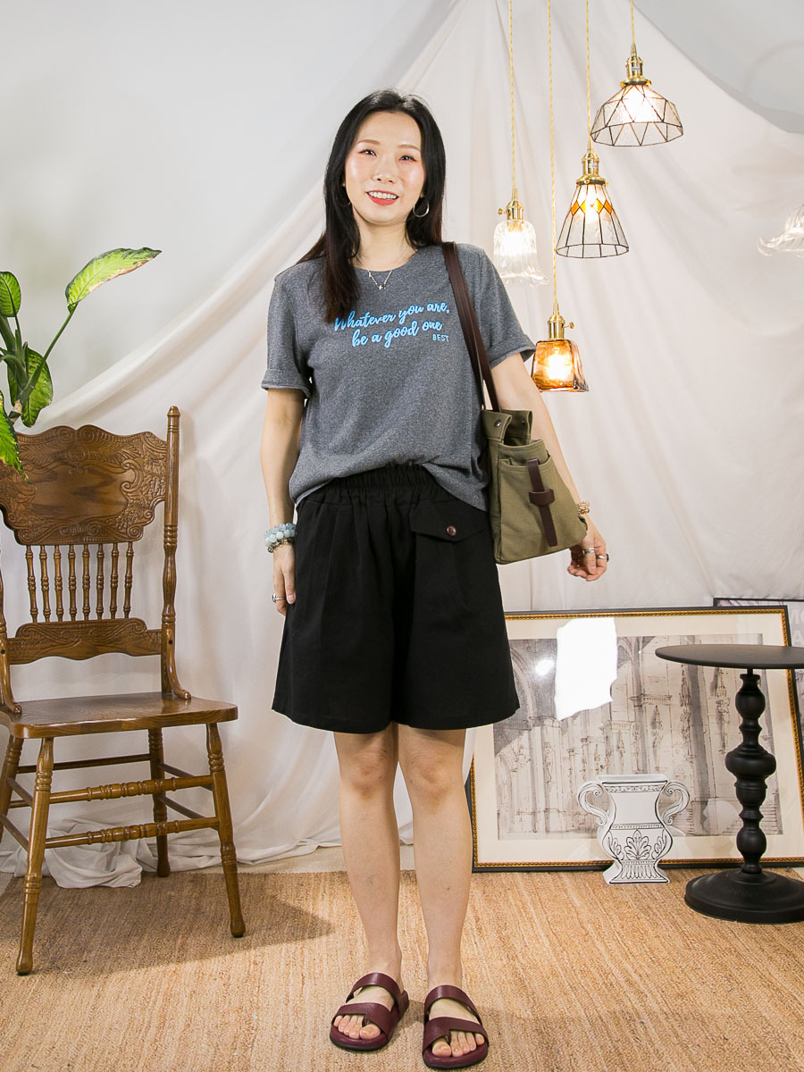 【5/6-7/6限時優惠】' WHATEVER ' 英文字刺繡．COTTON料TOP