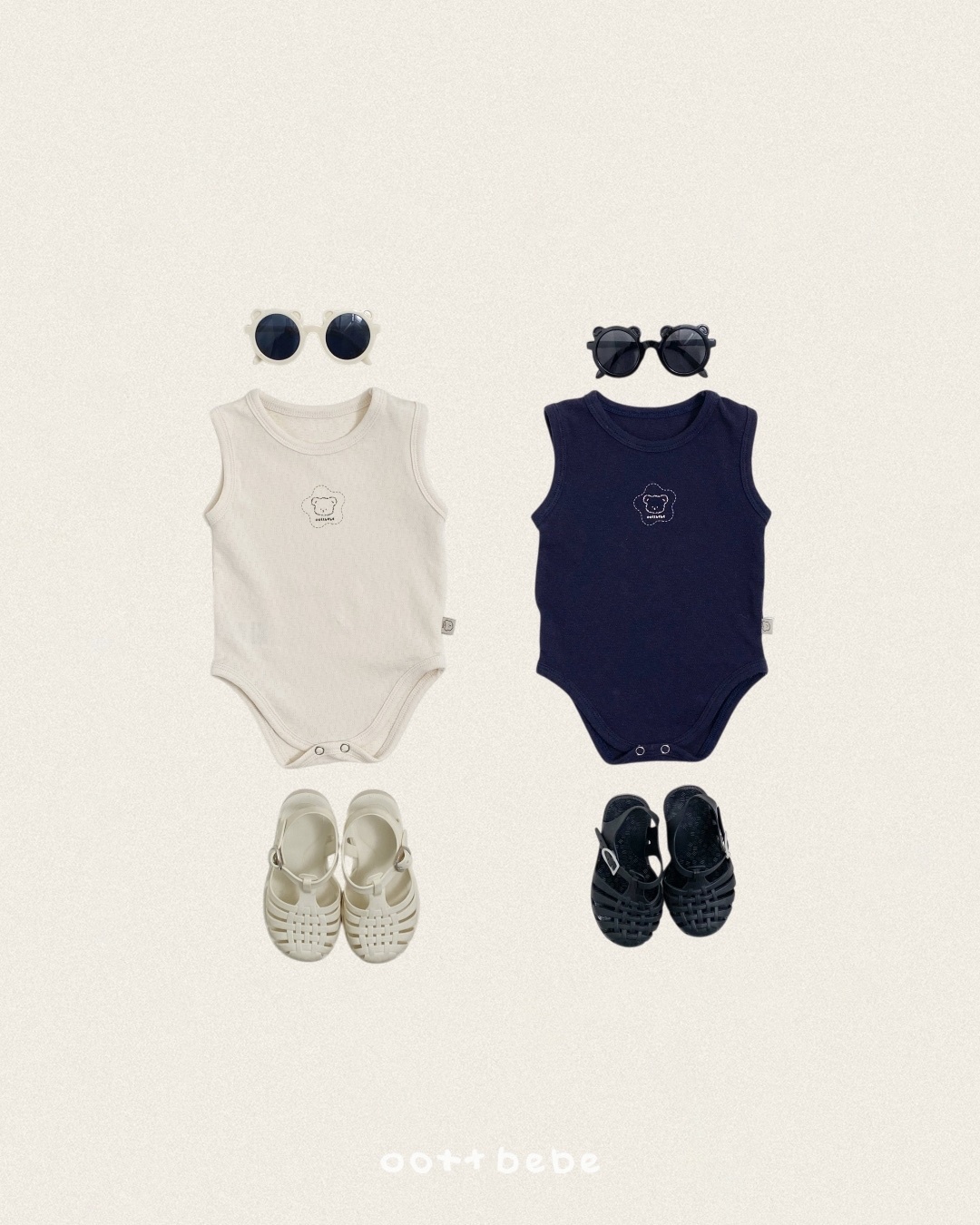 Oott Bebe Cotton Pure Sleeveless Suit