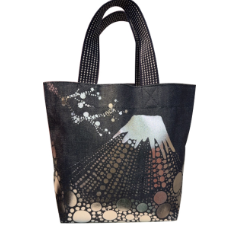NC20260603-B109-【倉敷屋】日本岡山制牛仔托特包-富士山 23*32*12cm