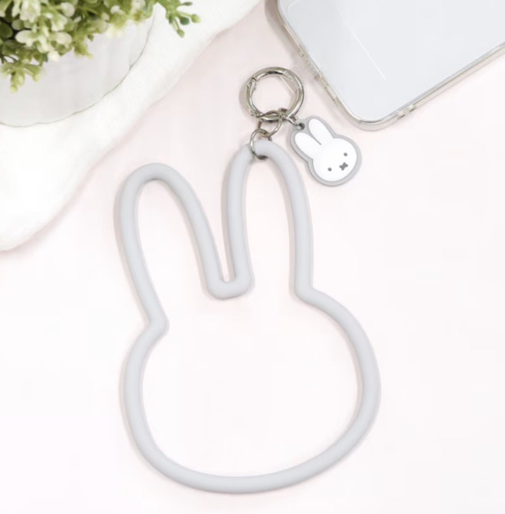 JP Miffy 軟矽膠造型手機裝飾 灰 9263 TK260604