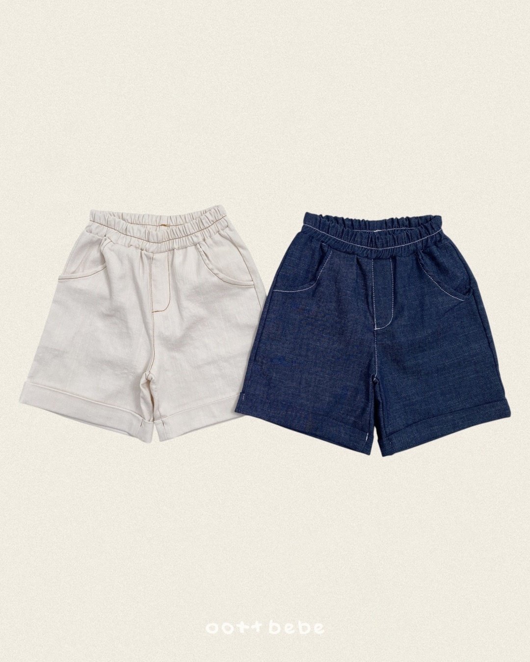 Oott Bebe Heart Denim Cuff Pants