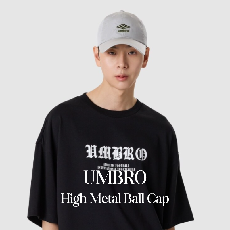 【代購】UMBRO High Metal Ball Cap 金屬Logo棒球帽 韓系老帽 男女同款 運動休閒帽