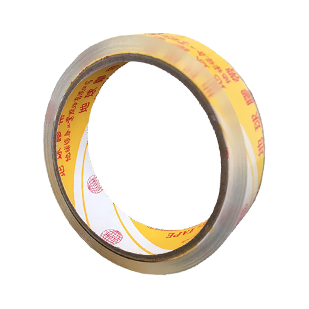 黃地球牌台灣製18mm*35M(厚4.5條)OPP透明文具膠帶