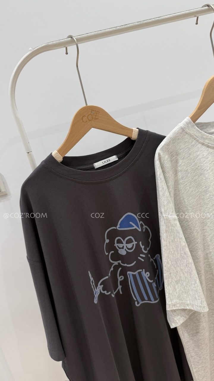 (男友共穿)可愛歐拉夫大大件涼感棉質Tee 3colors _6042.1