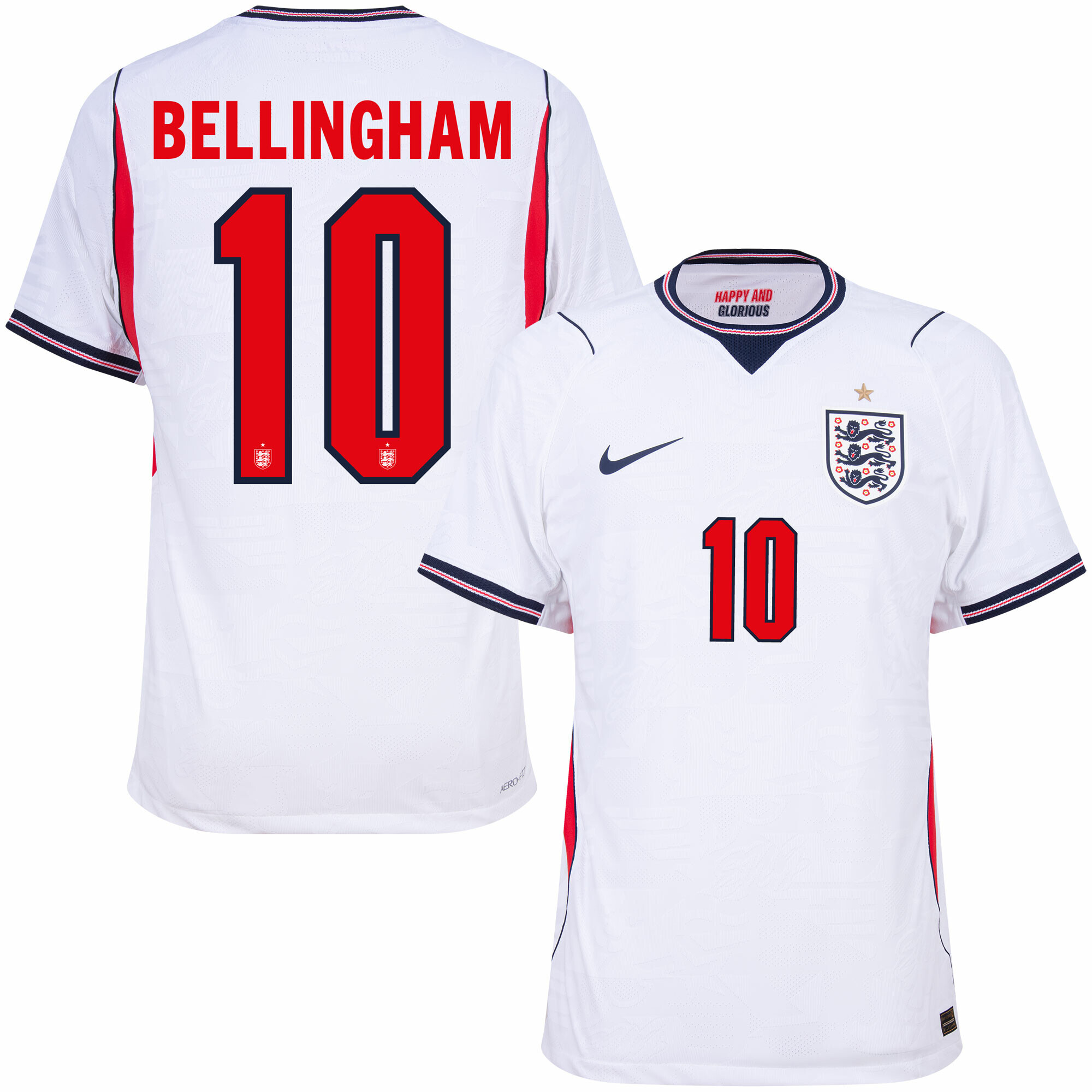 2026 England Home Match Shirt with Nameset