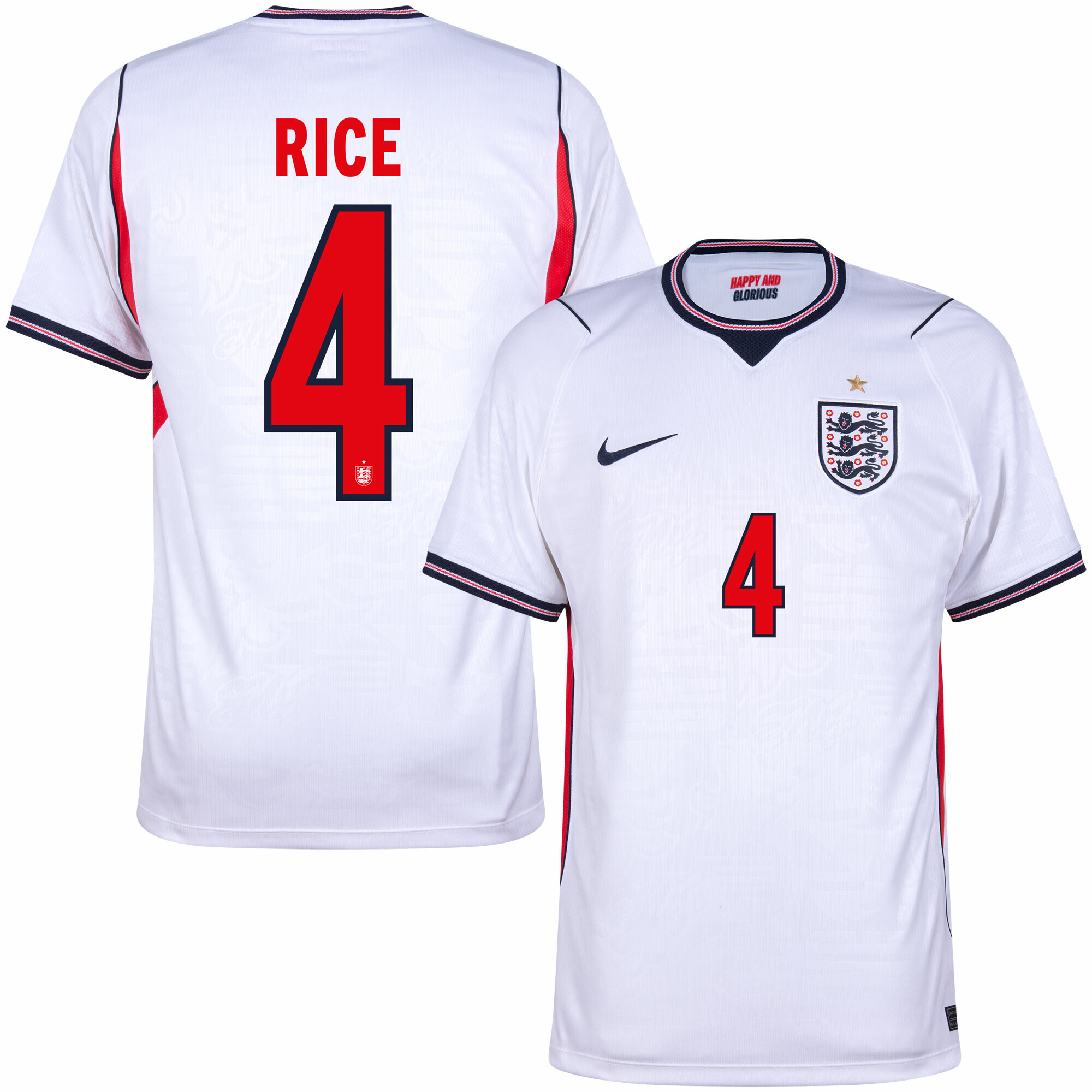2026 England Home Shirt with Nameset