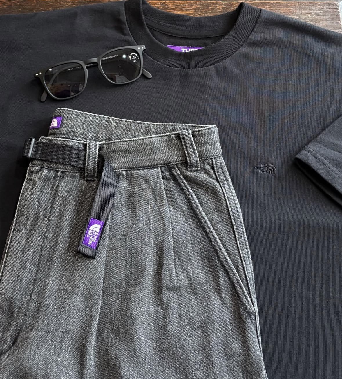 日本 THE NORTH FACE PURPLE LABEL Denim Tuck Field Shorts