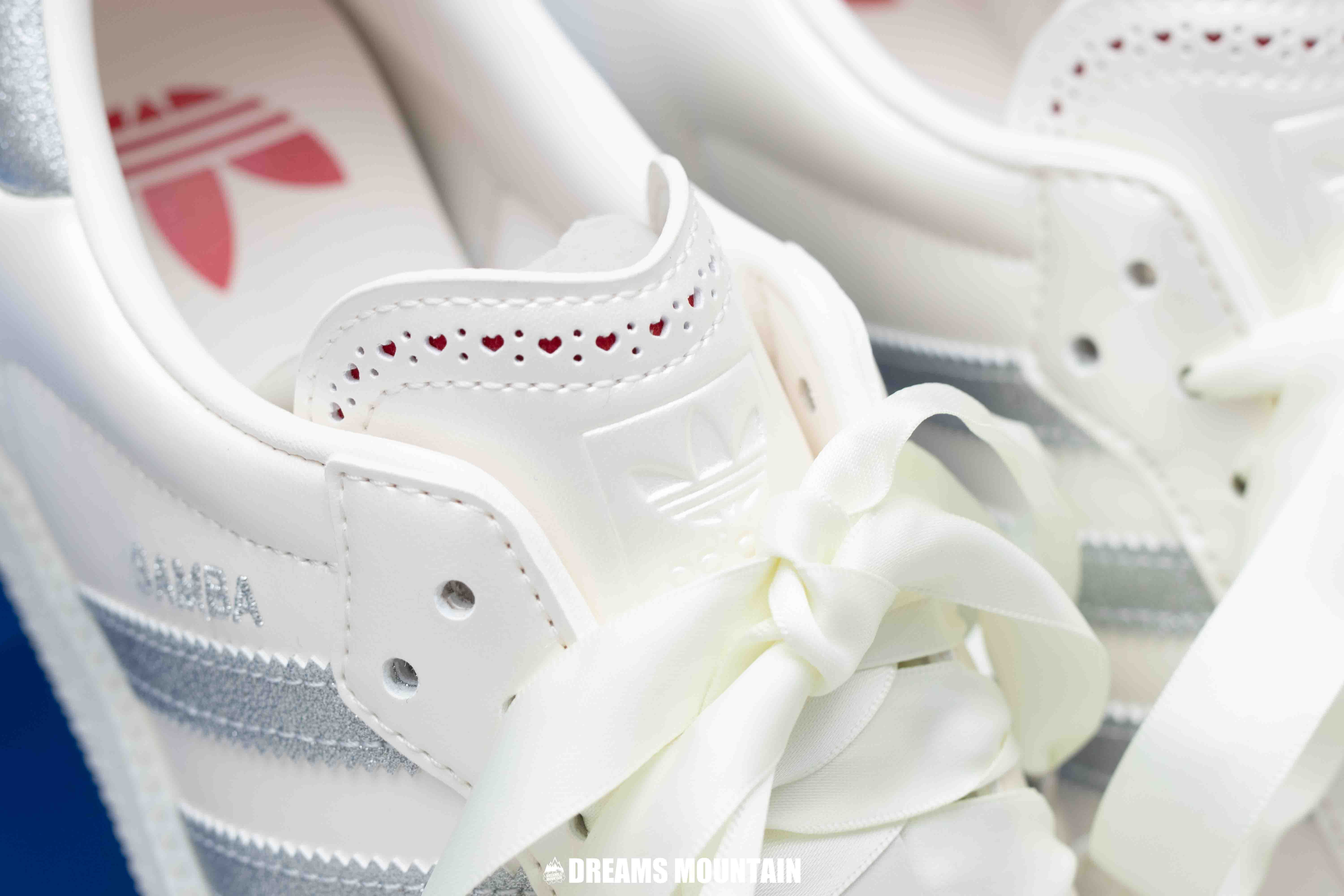 【預訂】ADIDAS SAMBA OG  心動蕾絲  白珠光灰銀-WOMEN
