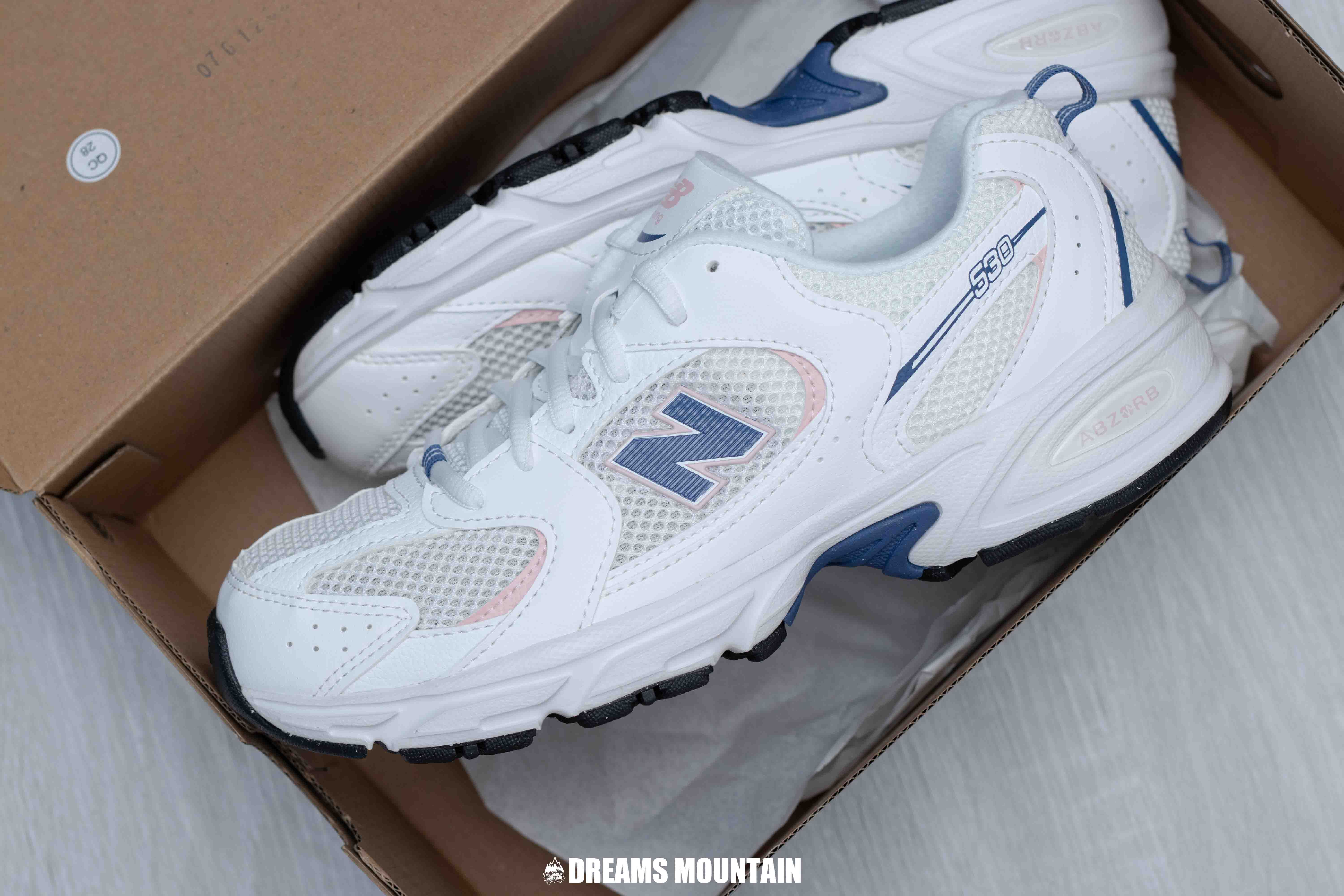 【預訂】NEW BALANCE 530 白藍粉-GS