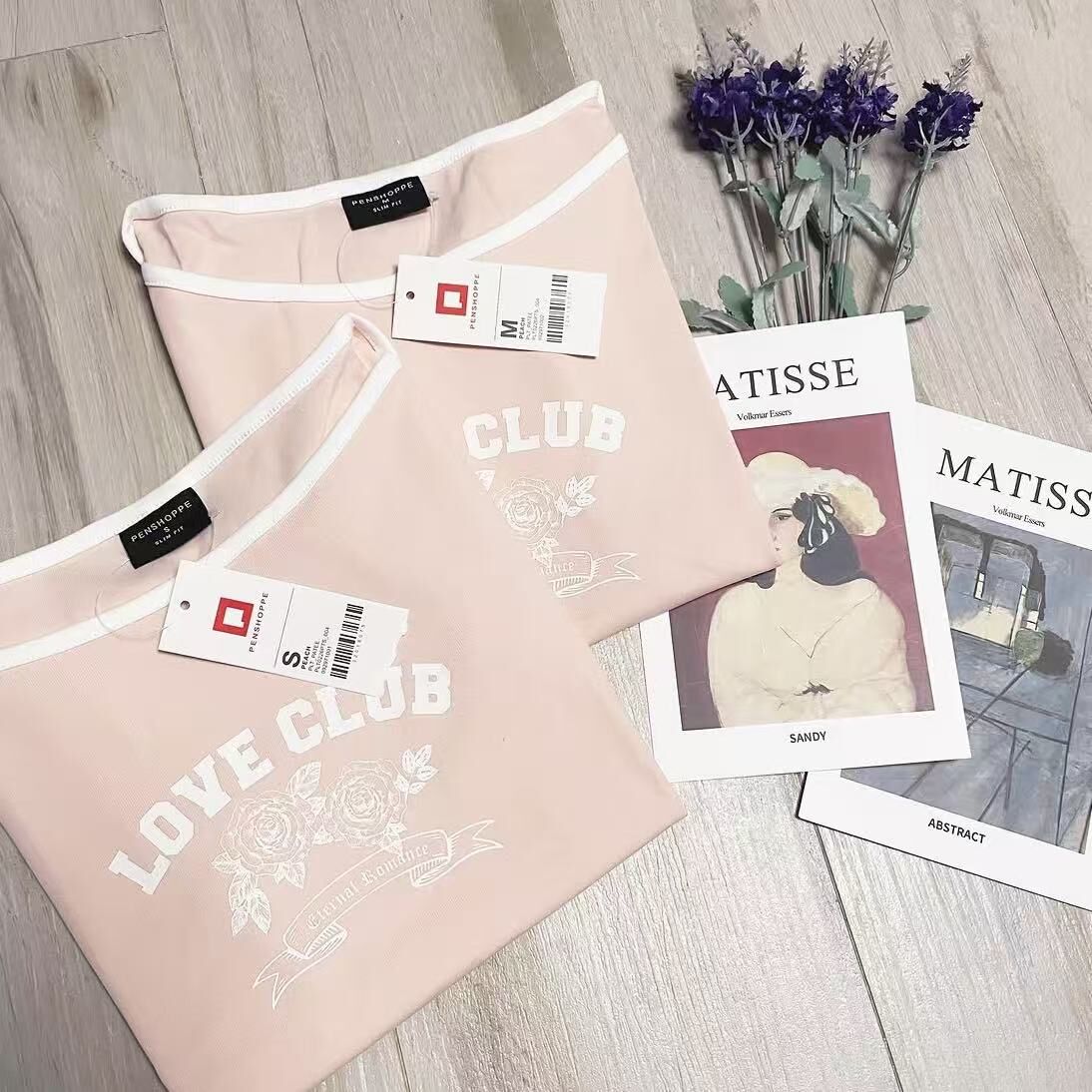 PENSHOPPE LOVE CLUB SLIM BOAT NECK TEE