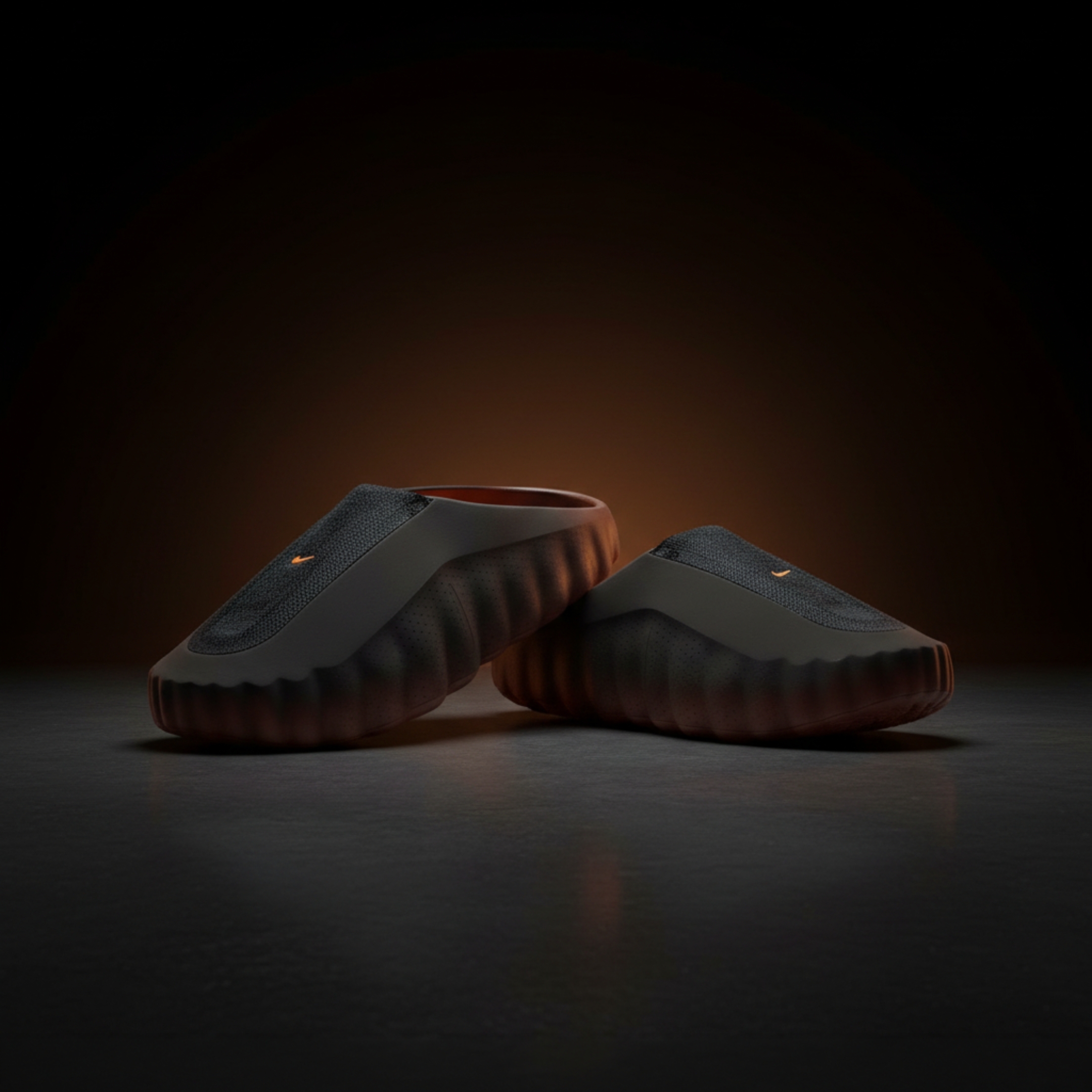 NICEDAY 代購 Nike Mind 001 黑橘 黑色 黑 橘 按摩 漸層 舒適 拖鞋 IR2175-200