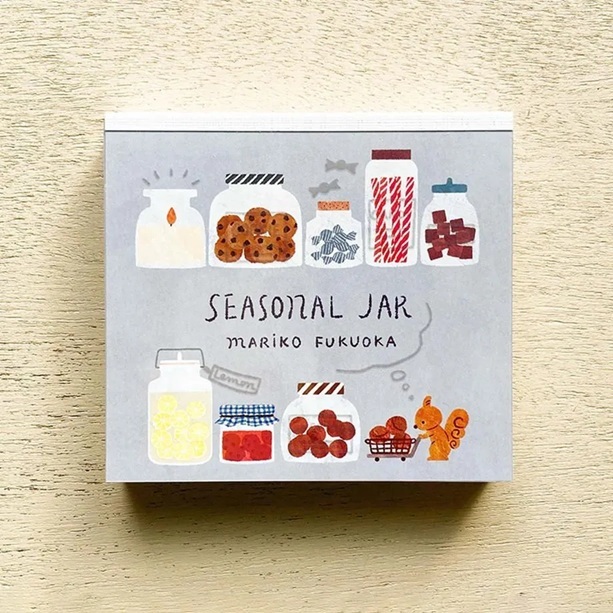 日本表現社 x 福岡麻利子 便條紙本 SEASONAL JAR 22-771