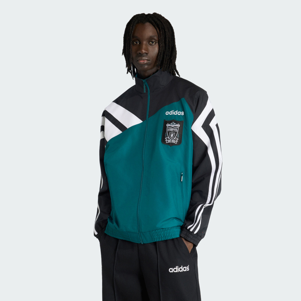 Adidas 愛迪達 Lfc Tt 95 KA8094 男 立領 運動外套 休閒穿搭 綠 黑白 復古撞色 利物浦
