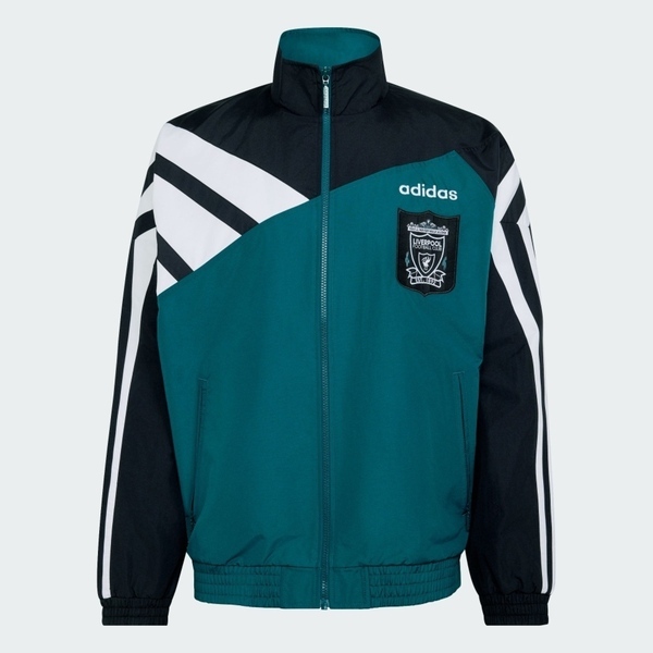 Adidas 愛迪達 Lfc Tt 95 KA8094 男 立領 運動外套 休閒穿搭 綠 黑白 復古撞色 利物浦
