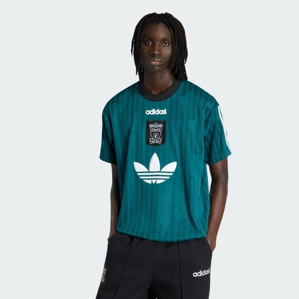Adidas 愛迪達 Lfc Poly Tee 95 KA8105 男 T恤 運動上衣 休閒短袖 綠 利物浦 懷舊