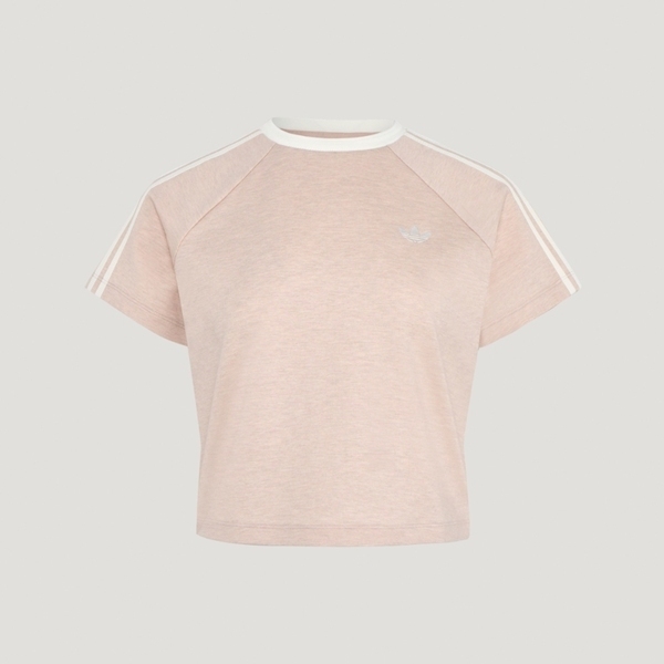 Adidas 愛迪達 Cali Tee Ss W KY8480 女 T恤 運動上衣 休閒短袖 淡粉 亞版 短版