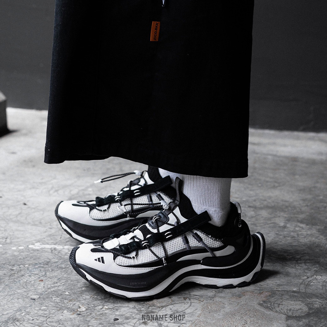 ADIDAS FOS XLG SPEED HIKE "White Black" 厚底 機甲鞋 老爹鞋 巴黎世家風 (男/女同款)