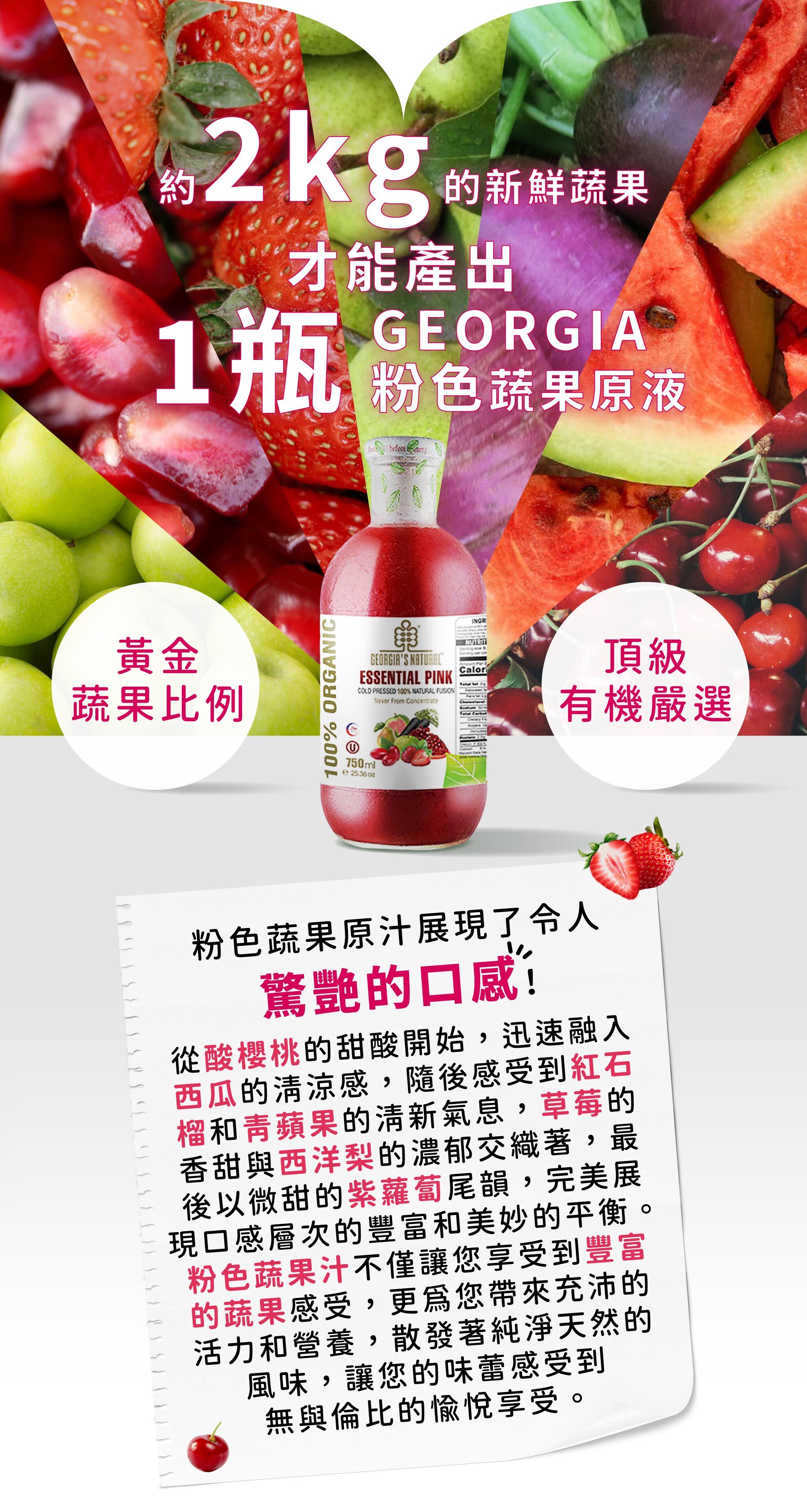 粉色蔬果