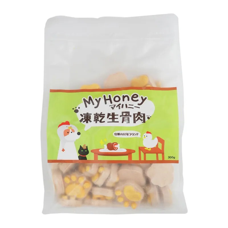 【$222 X 2包】MY HONEY 凍乾生骨肉 300g (可混合其他口味)
