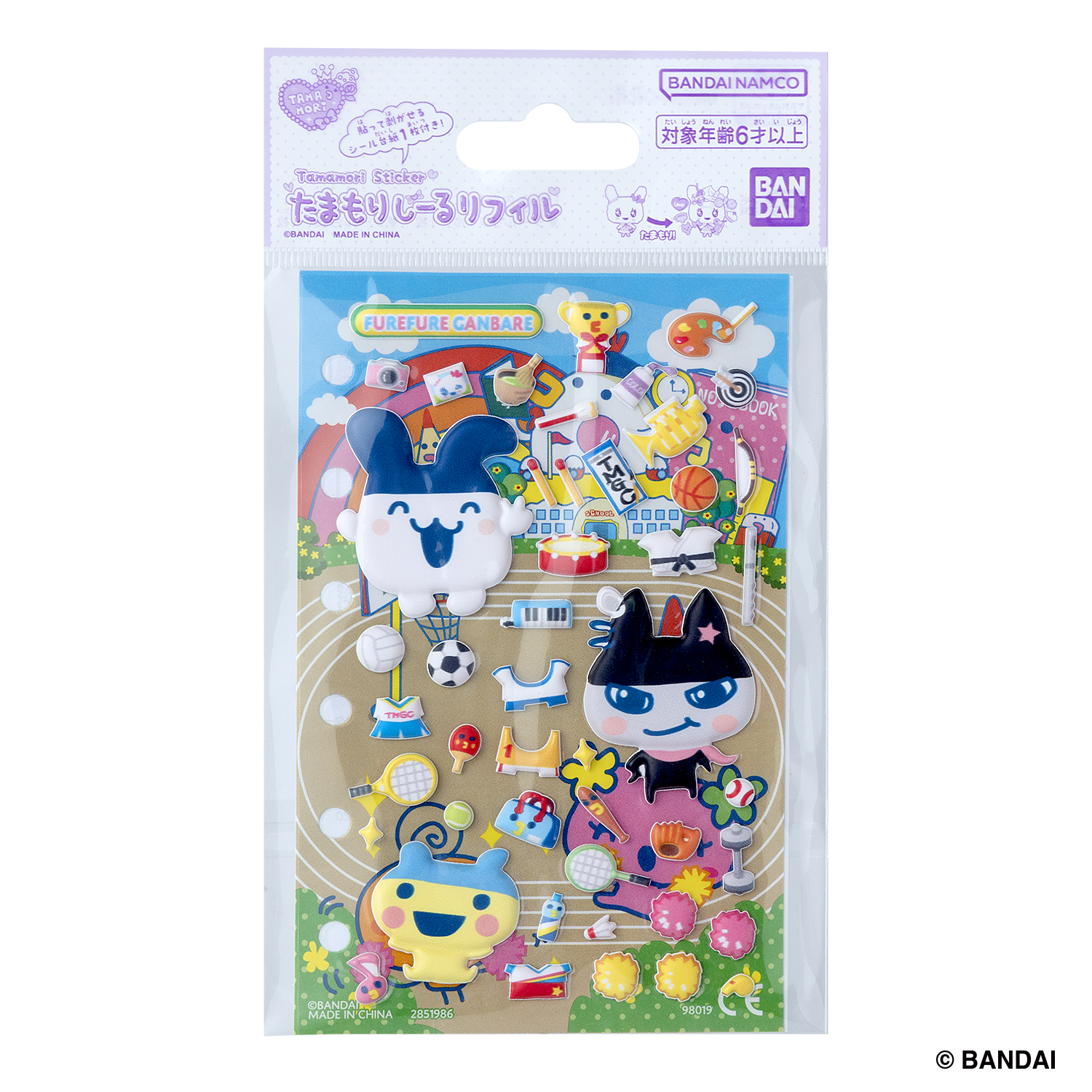 [預訂] BANDAI Tamamori貼紙 搖曳加油套裝