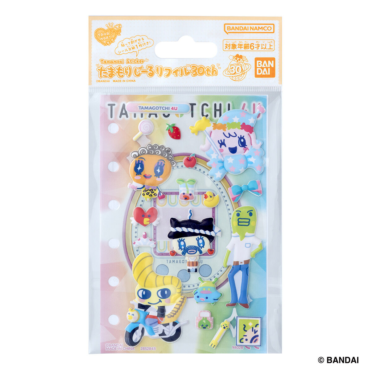 [預訂] BANDAI Tamamori貼紙 30週年 TAMAGOTCHI 4U套裝