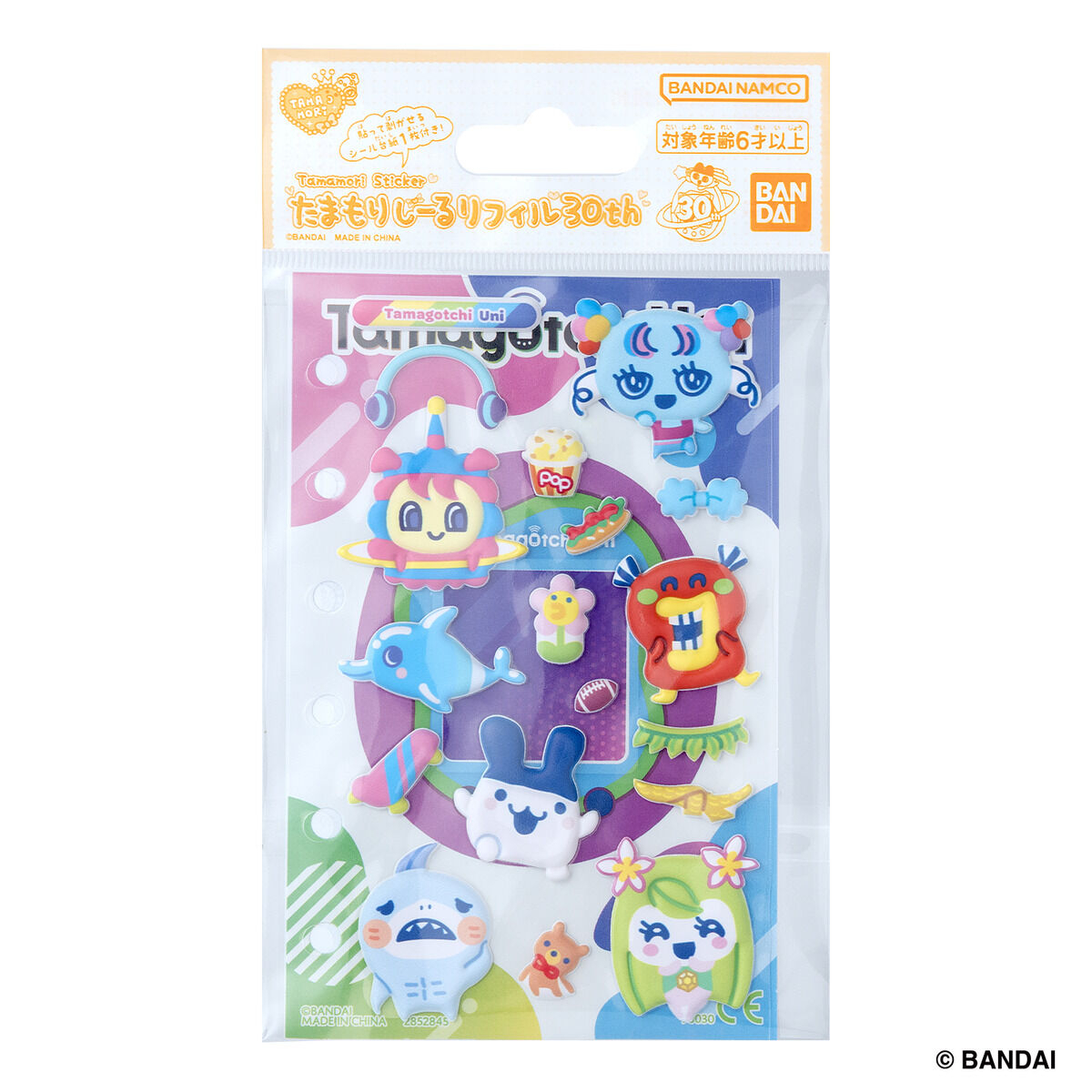 [預訂] BANDAI Tamamori貼紙 30週年 TAMAGOTCHI Uni套裝