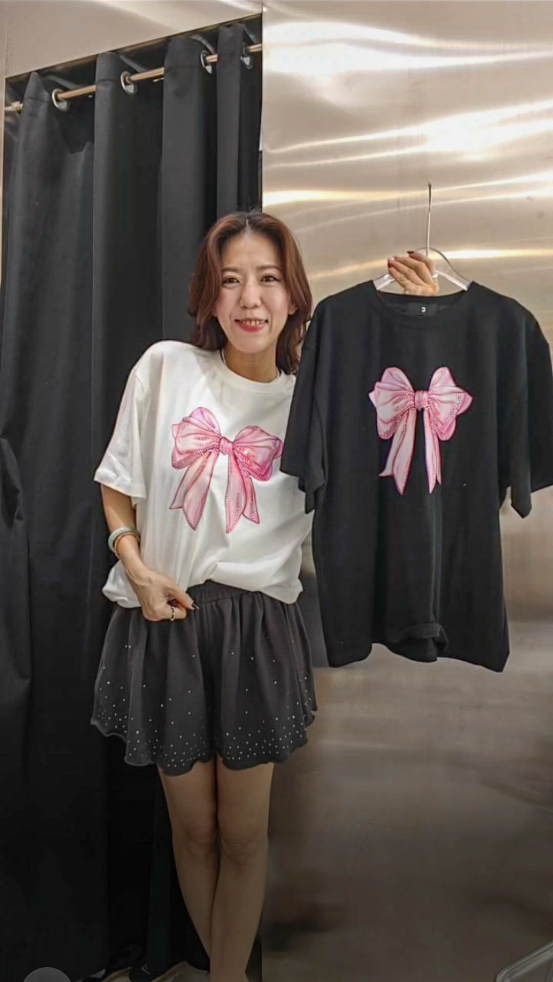 🎈K8702  ▶️蝴蝶結T恤 👉B:110cm L:62cm