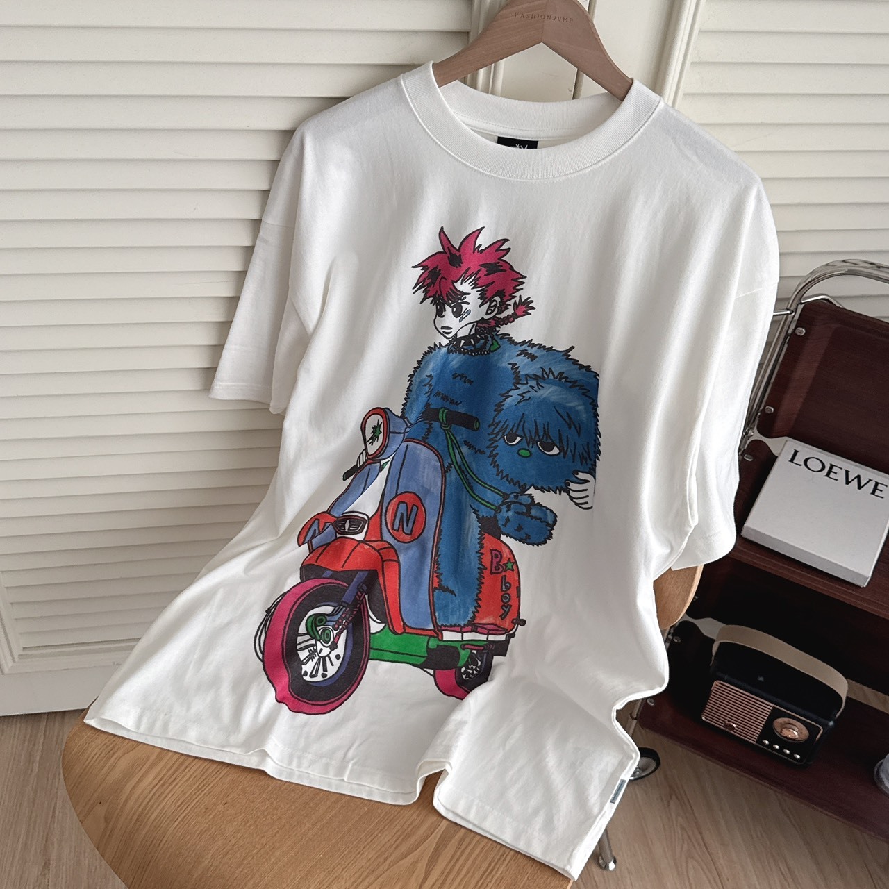 （現貨）韓牌 niceghostclub NGC MOTORCYCLE 摩托車少年 超大版型 短T NG2FMUT541A