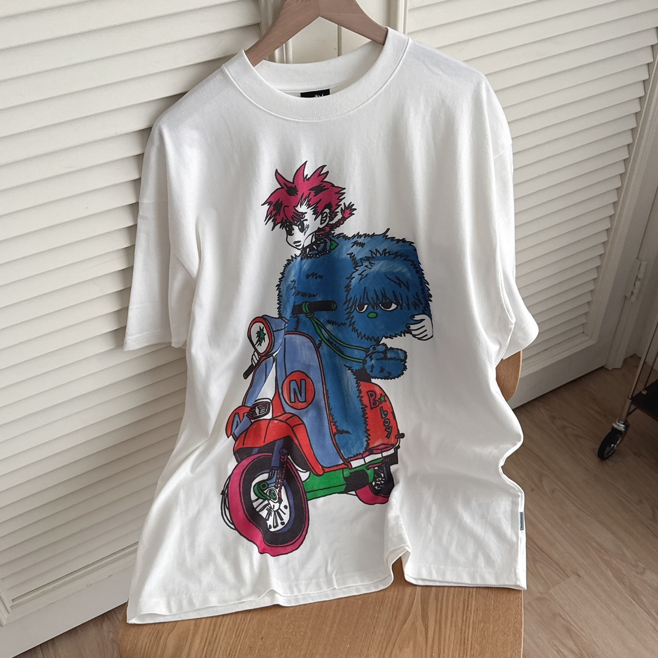 （現貨）韓牌 niceghostclub NGC MOTORCYCLE 摩托車少年 超大版型 短T NG2FMUT541A