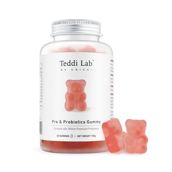 Unichi - 澳洲 Unichi Teddi Lab 益生元益生菌小熊軟糖 乳酪味 60粒