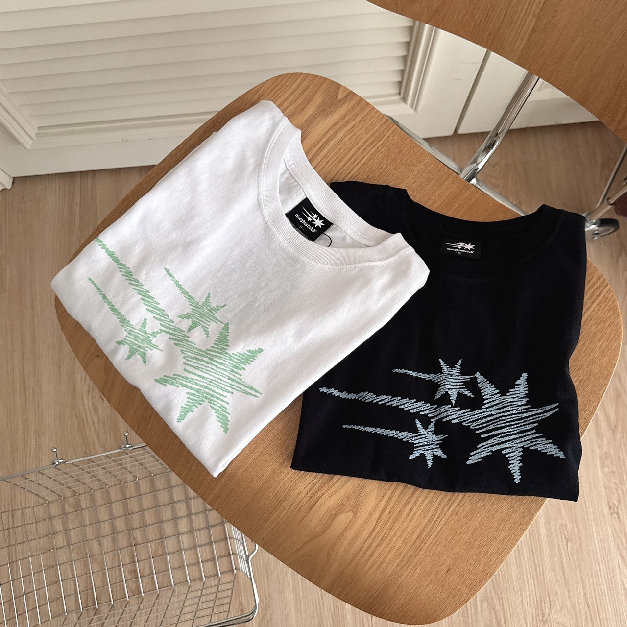 （現貨）韓牌 niceghostclub NGC SKETCH 3STAR 塗鴉logo 短T NG2GMUT535A