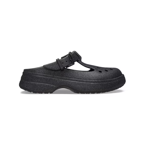 【預購】H060501 Crocs Classic 閃粉厚底洞洞鞋 (黑色)