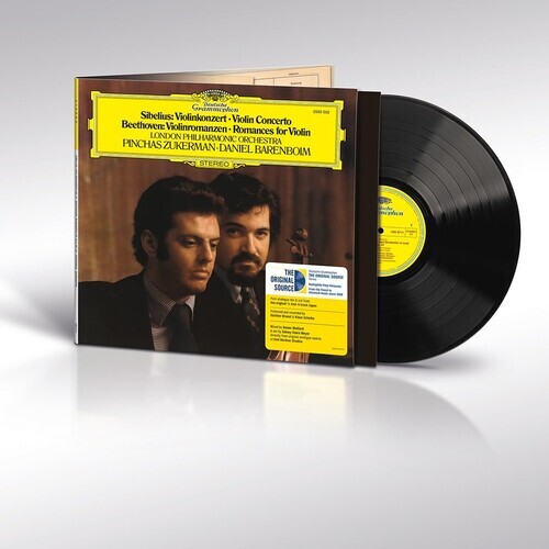 Pinchas Zukerman / Daniel Barenboim - Sibelius: Violin Concerto; Beethoven: Romances For (The Original Source Series) LP