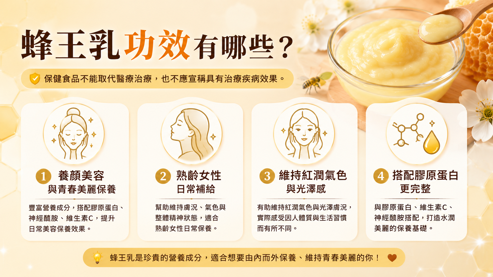 蜂王乳功效懶人包