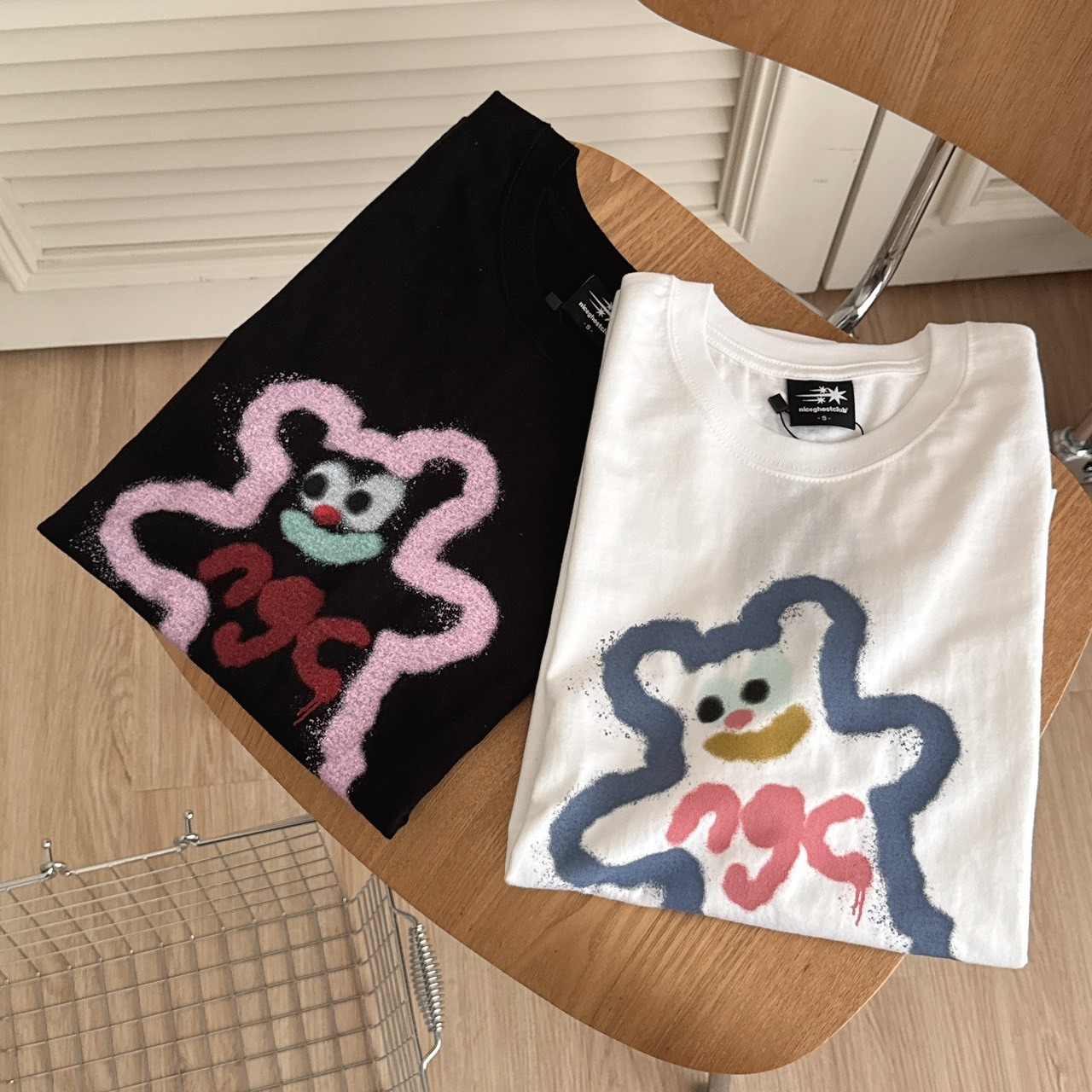 （現貨）韓牌 niceghostclub NGC SPRAY PRINT 塗鴉熊 短T NG2EMUT508A