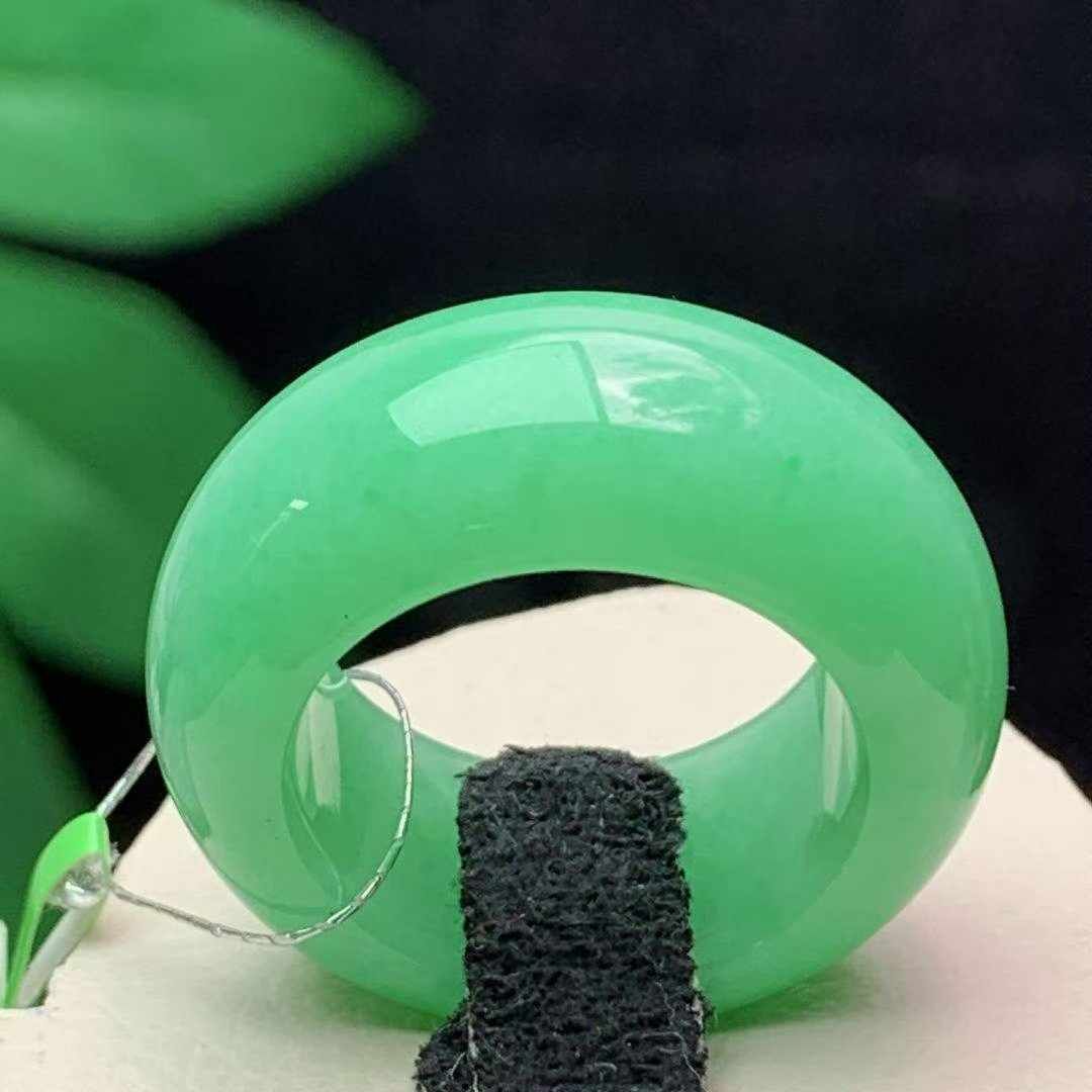 翡翠果綠戒指 (圈口 18-19號),天然翡翠A玉, 緬甸玉, Jade, Jadeite
