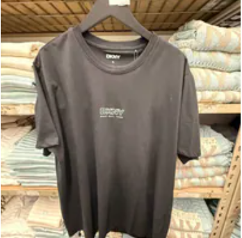 [S] DKNY BLACK LOGO TEE, DK000073M-BLK (SD2025)