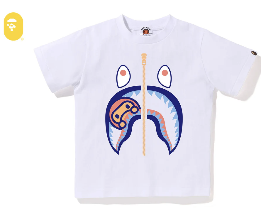 【BAPE童裝】0606發售 COLORS MILO SHARK TEE