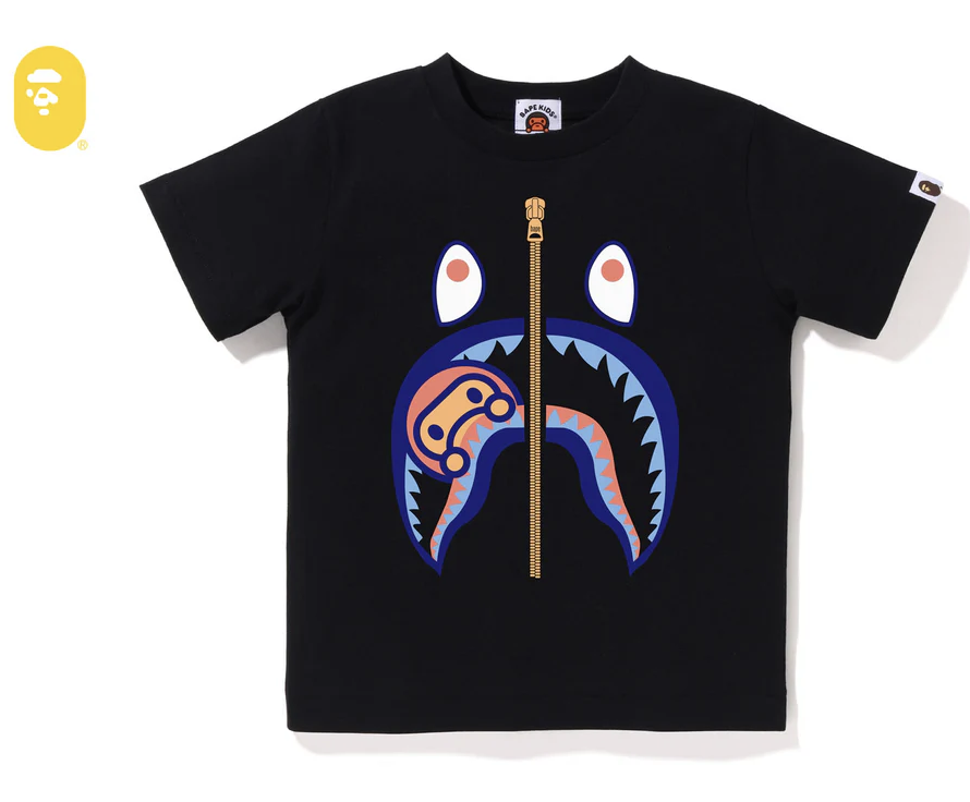 【BAPE童裝】0606發售 COLORS MILO SHARK TEE