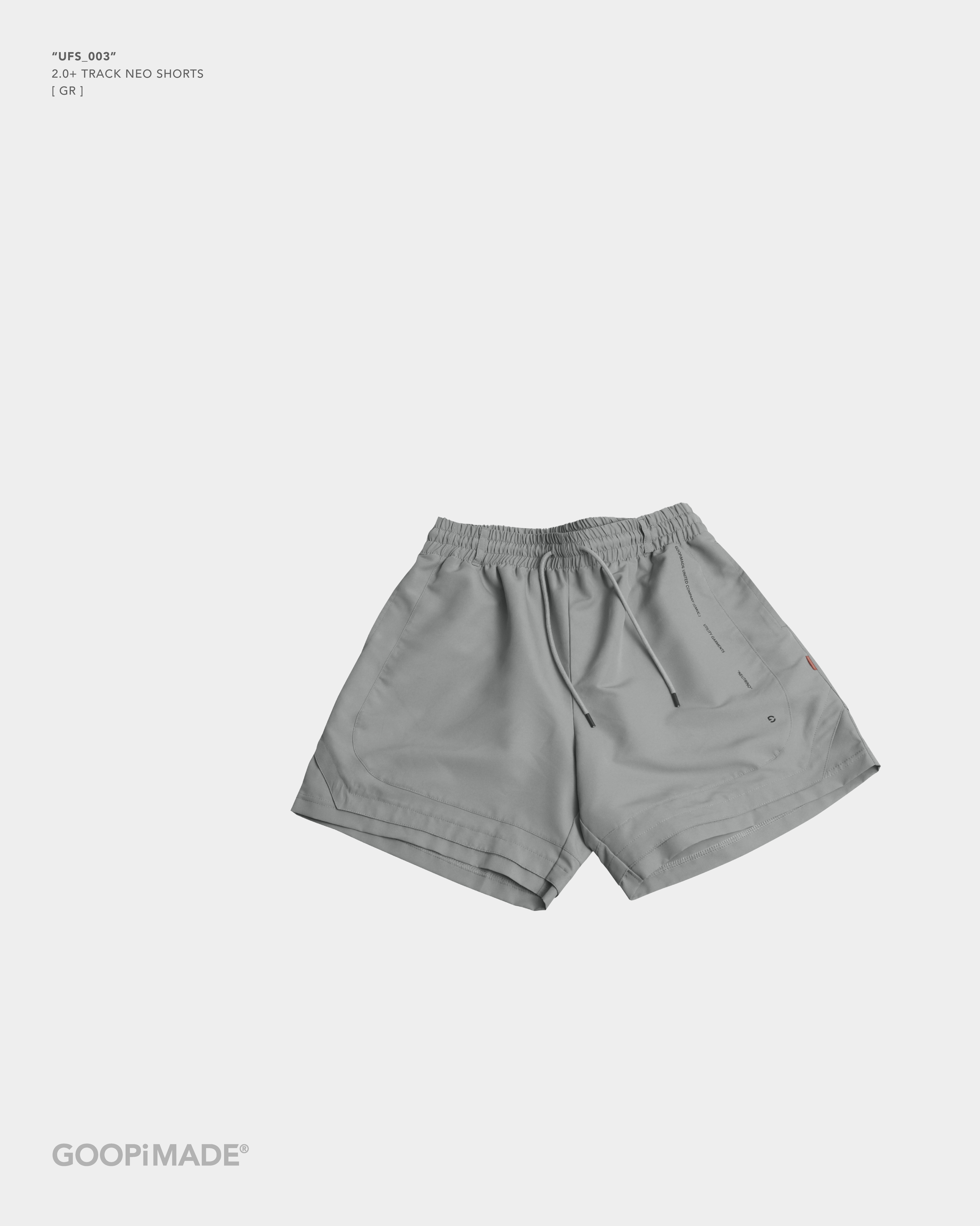 GOOPiMADE “UFS_003” 2.0+ Track NEO Shorts - GR