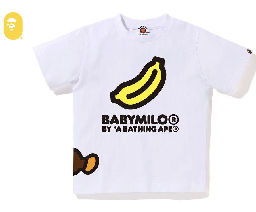 【BAPE童裝】0606發售SLEEPING BABY MILO BANANA TEE