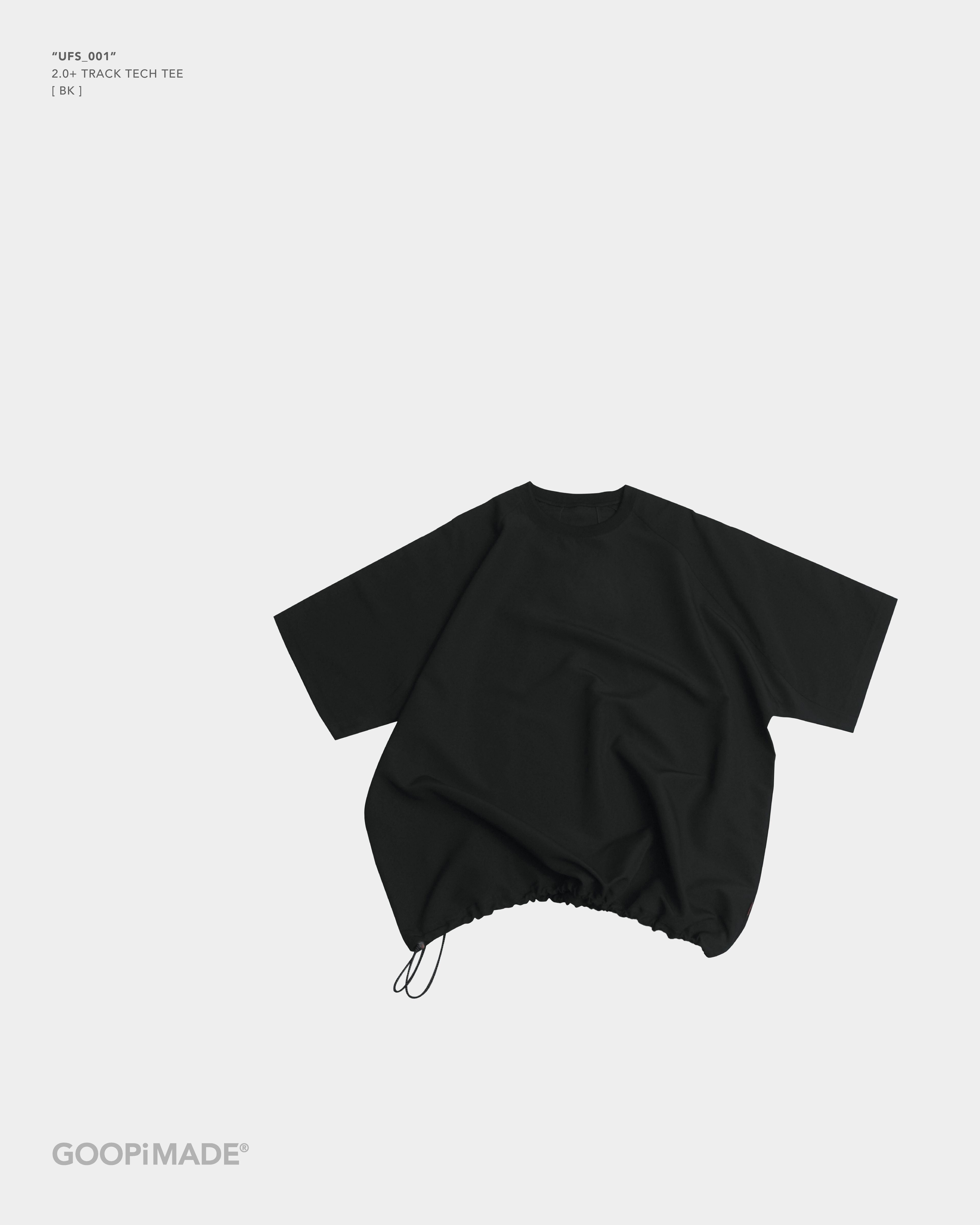 GOOPiMADE “UFS_001” 2.0+ Track TECH Tee - BK