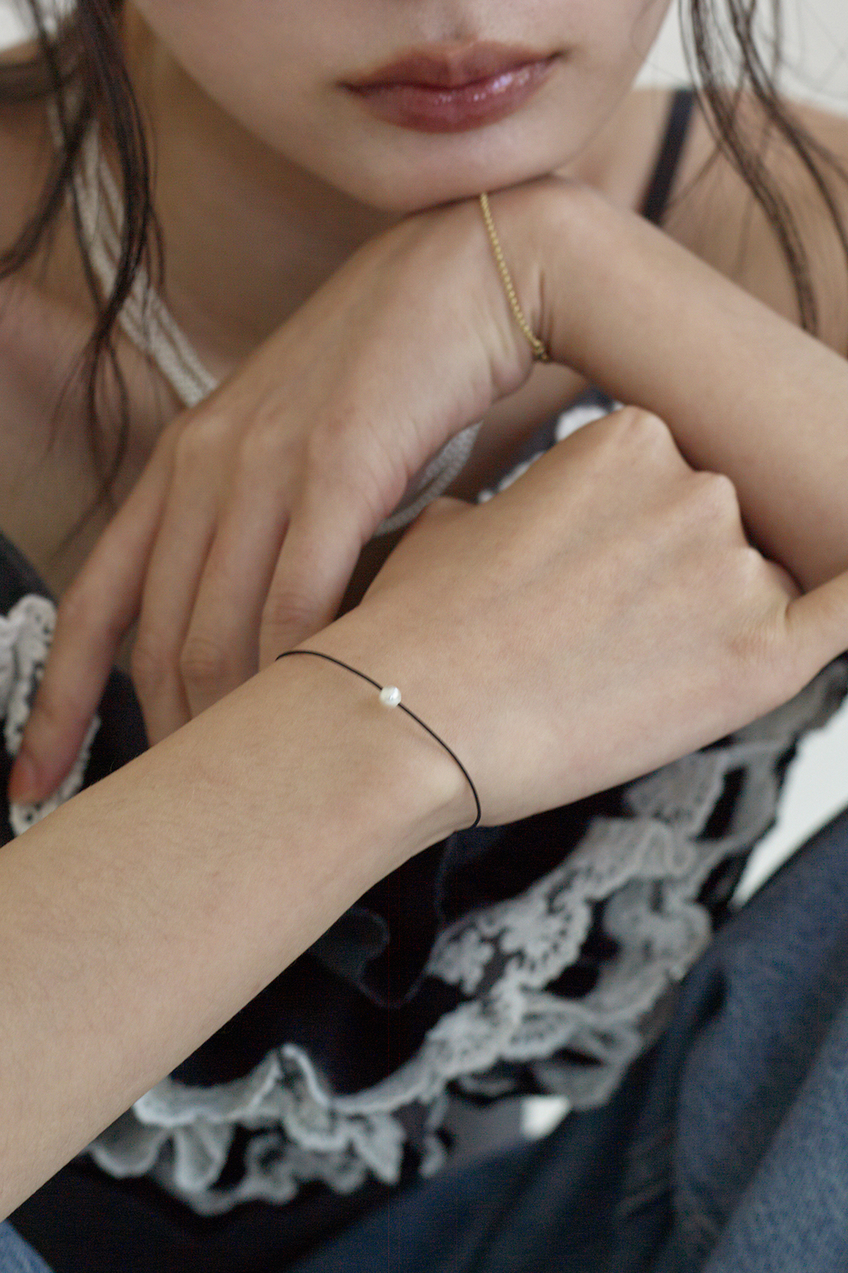 MONDAY EDITION  [MJXME] PEARL STRING BRACELET MWBR250201BK