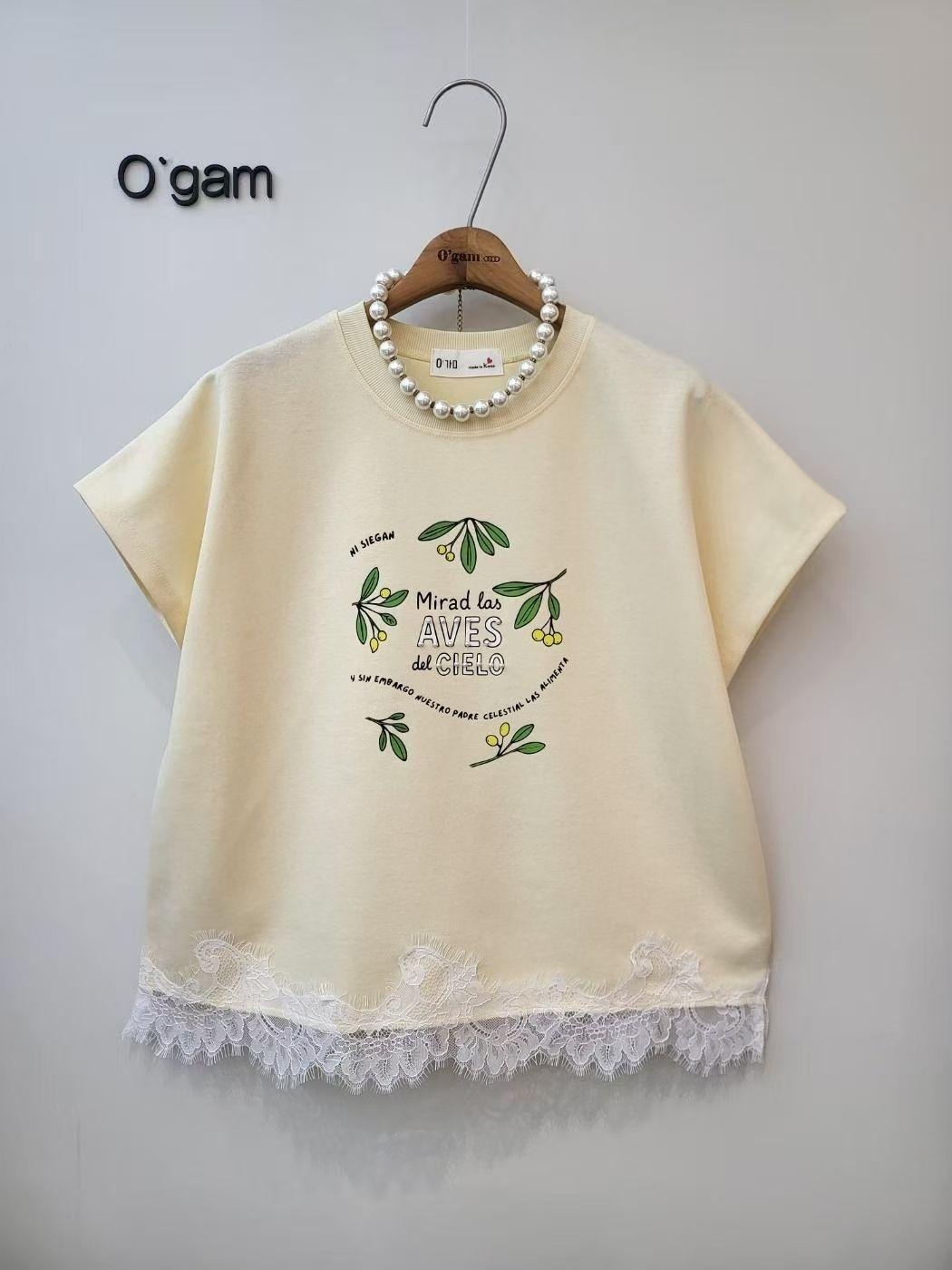 Ogam牌子拼lace top~170AM