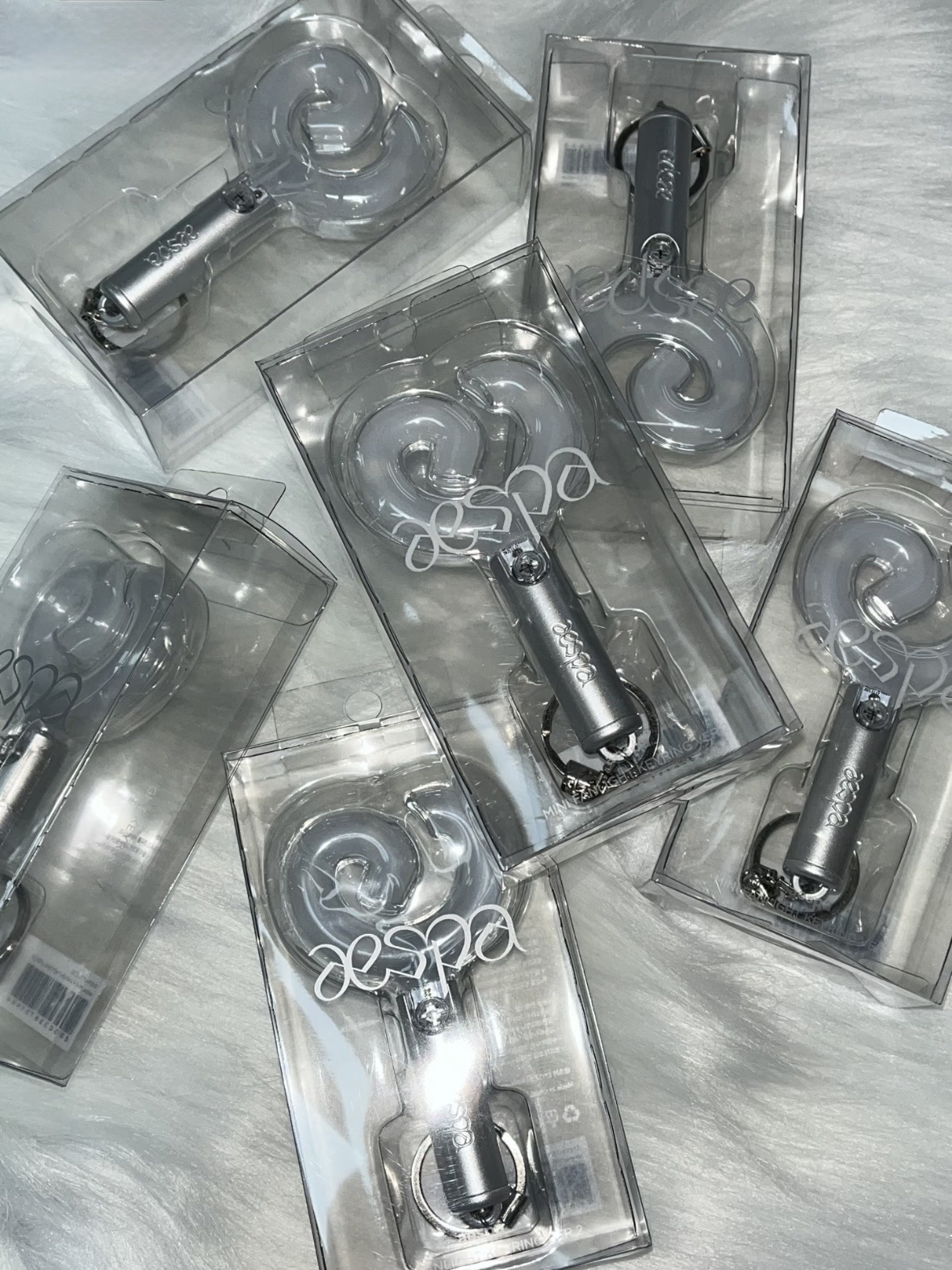 <快速出貨> aespa MINI FANLIGHT KEYRING ver.2 官方二代應援迷你手燈鑰匙圈