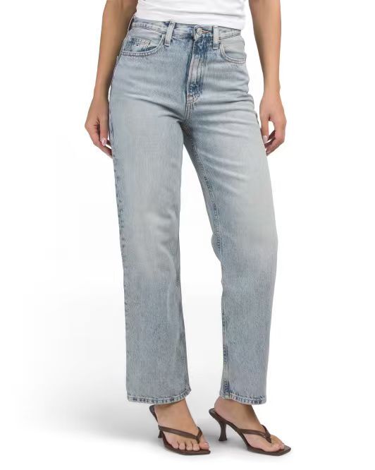 【預購】TOMMY JEANS H060516 女裝高腰修身直筒牛仔褲（淺藍色）