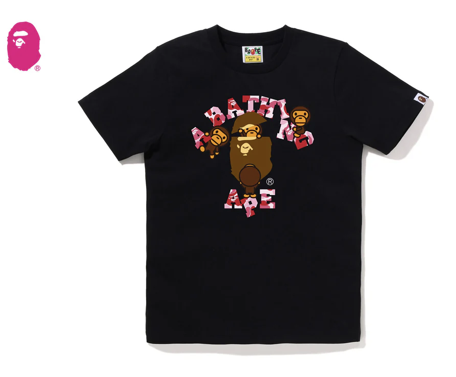 【BAPE女生】0606發售 ABC CAMO COLLEGE MILO TEE