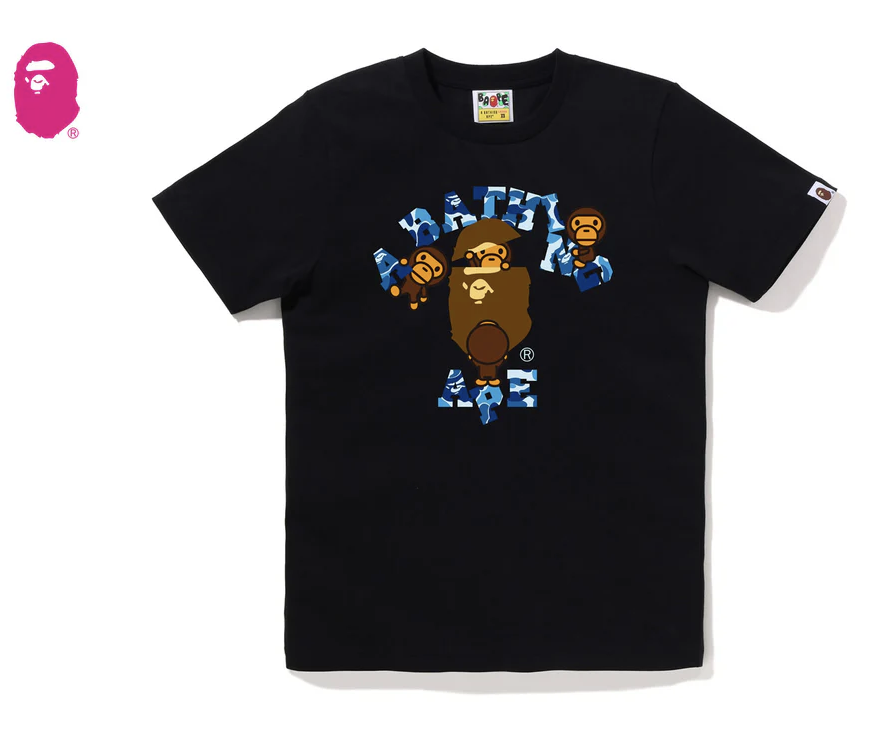 【BAPE女生】0606發售 ABC CAMO COLLEGE MILO TEE
