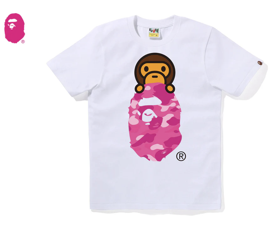 【BAPE女生】0606發售 COLOR CAMO MILO ON APE HEAD TEE